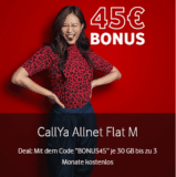 错过要再等半年！免费 12 周！沃达丰 CallYa 卡送 45 欧！