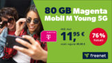 freenet Telekom Magenta Mobil Young 年轻人 5G 套餐超级折扣