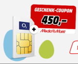 [送购物卡]MediaMarkt 450欧电器随便挑 + o2 无限流量卡
