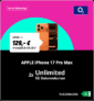 [2025黑五]超级补贴：iPhone 17 Pro (Max)配无限流量倒贴合约！